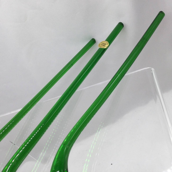 Hand Blown Glass Pink Rose Long Stem 15" - Picture 9 of 9